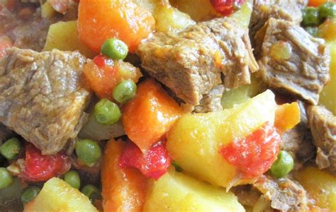 Olla a presión con pata de ternera y verduras