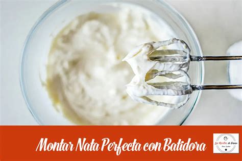 Equipo necesario para montar nata