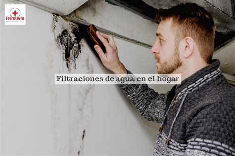 Esquema de las filtraciones de agua en el hogar