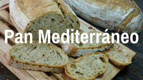 Ingredientes para pan mediterráneo