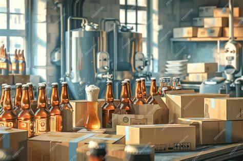 Botellas de cerveza artesanal madurando