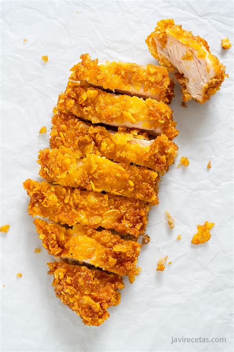 Pollo rebozado crujiente