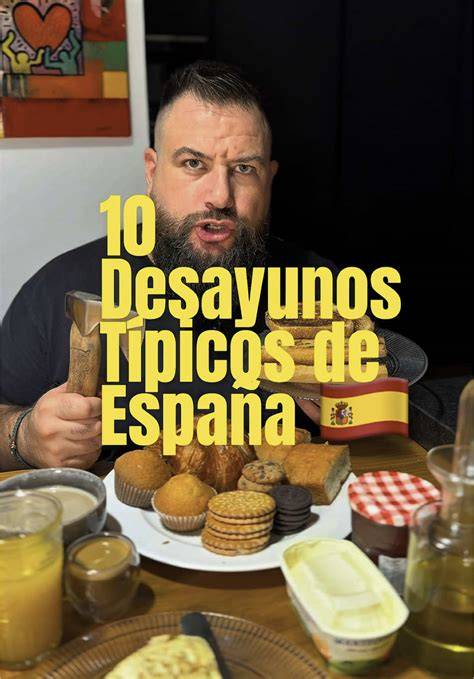 Mapa de los desayunos típicos de España