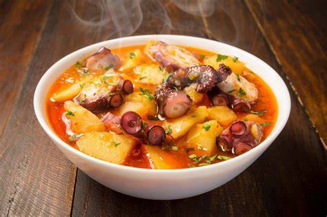 Guiso de pulpo con patatas