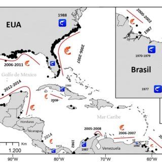 Mapa de distribución del Penaeus kerathurus