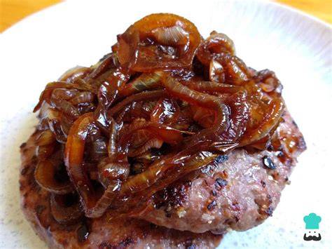 Cebolla caramelizada para hamburguesas