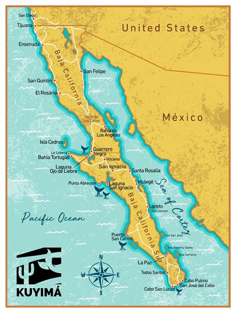 Mapa de Baja California Sur, México, señalando la ubicación de El Chicharrón y las Barrancas.