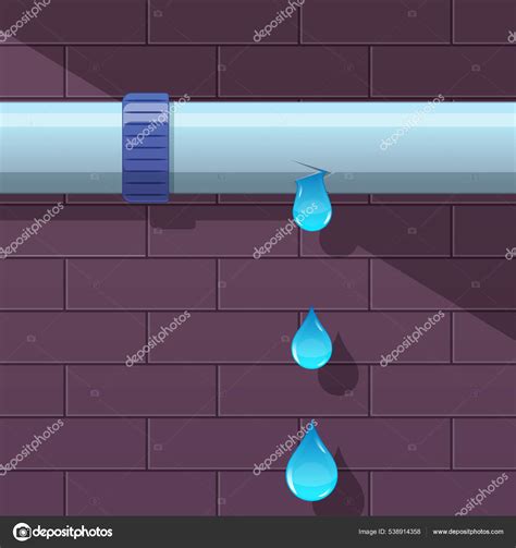 Ilustración de una cisterna goteando