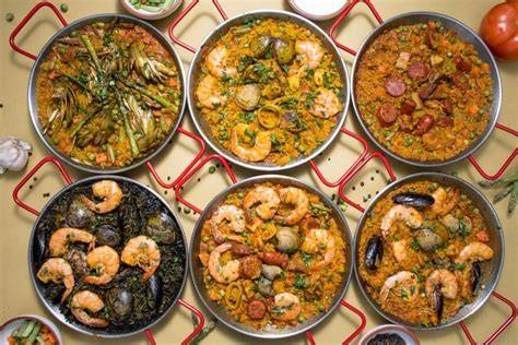 Variedades de paella