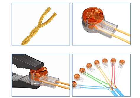 Conector de gel tipo lenteja para cable telefónico