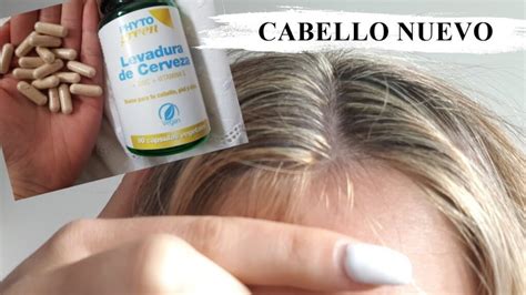 Antes y después del uso de levadura de cerveza para fortalecer el cabello