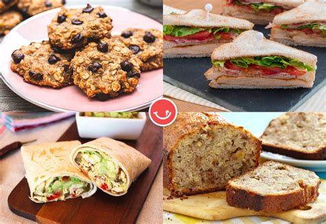 Variedad de meriendas dulces y saladas