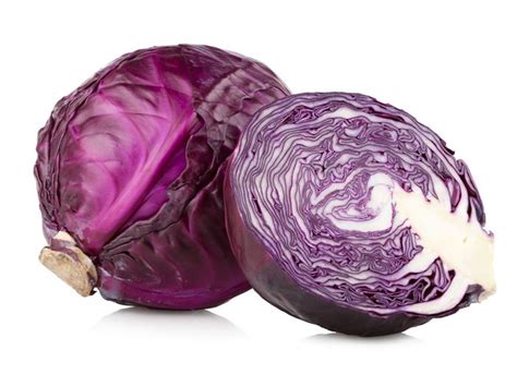 Tabla nutricional de la col lombarda