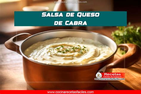 Salsa de queso de cabra cremosa