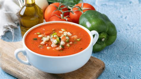 Mapa de las regiones de España donde el gazpacho manchego es tradicional