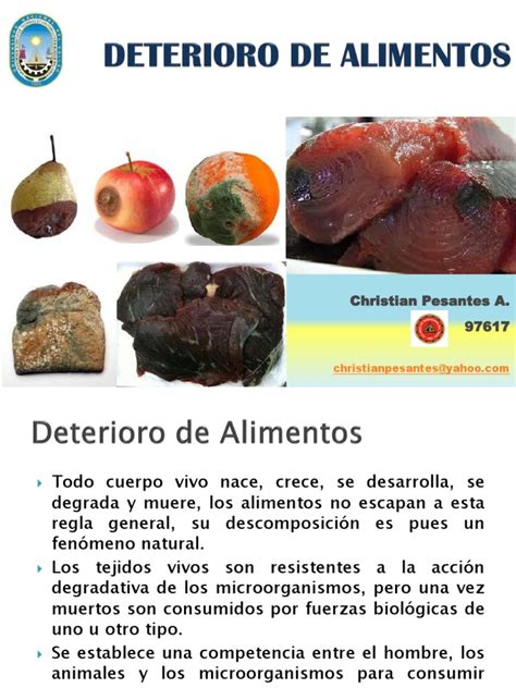 Señales de deterioro en alimentos