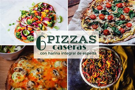 Variedad de pizzas saludables