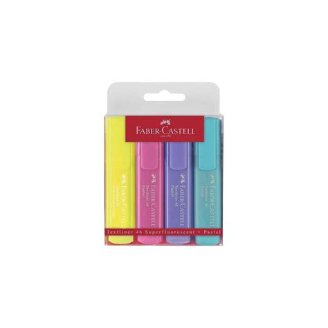 Set de rotuladores fluorescentes Faber-Castell Textliner en colores surtidos