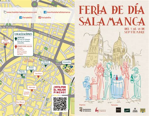 Mapa de la ruta de pinchos por el centro de Salamanca