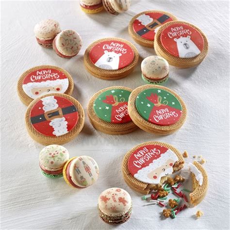 Toppers de obleas precortados con motivos navideños