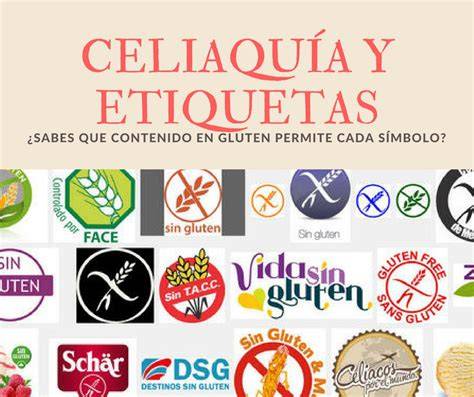 Etiquetas de alimentos sin gluten: ejemplos de sellos