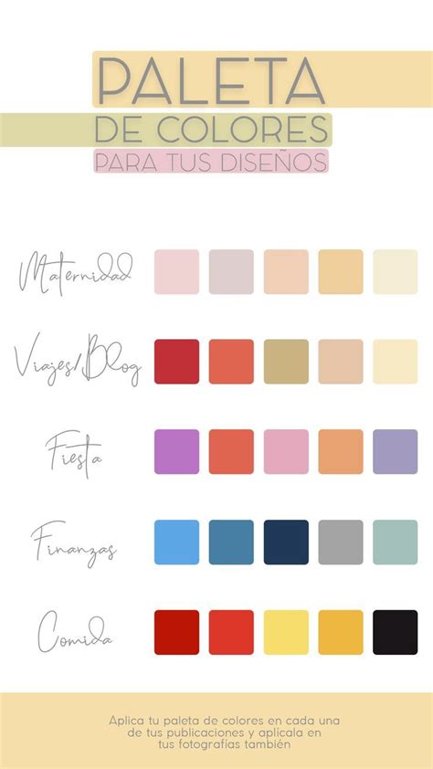 Paleta de colores para carteles