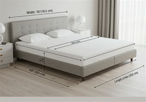 Detalle de las dimensiones de un canapé cama