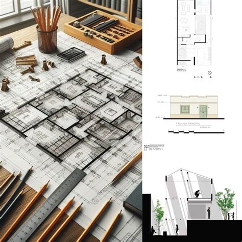 Planos arquitectónicos de la Panificadora de Vigo