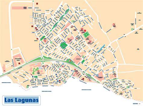 Mapa de Las Lagunas, Mijas