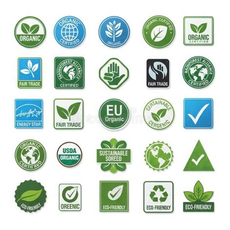 Etiquetas de certificación orgánica y vegana