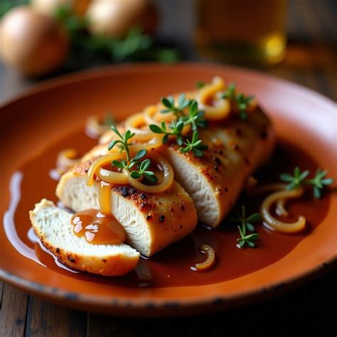 Salsa de whisky y cebolla para pollo