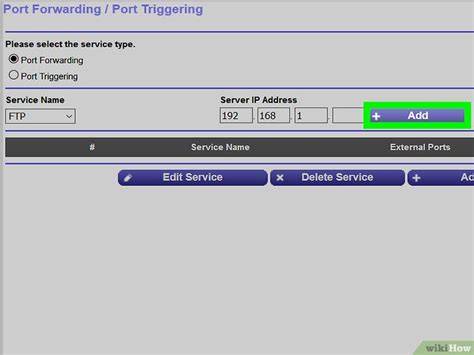 Ejemplo de configuración de reenvío de puertos