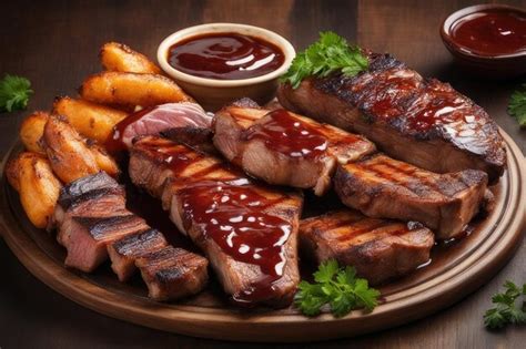 Plato de carnes a la brasa en Garden Monforte