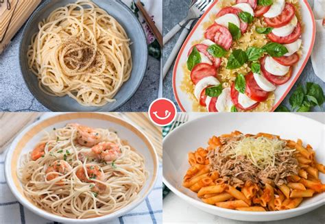 Variedad de platos de pasta plant-based de Pastan