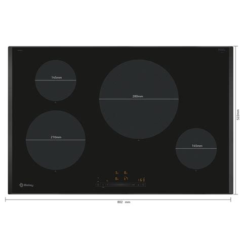 Panel de control deslizante de una placa de inducción Balay