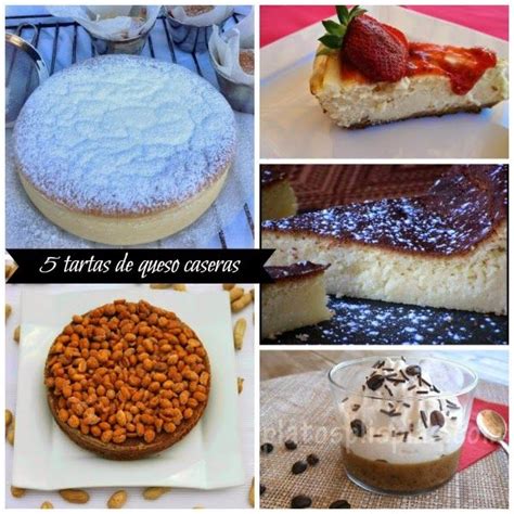 Variedad de tartas de queso caseras
