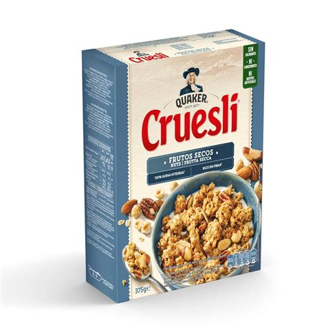 Envase de Quaker Cruesli Frutos Secos