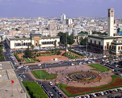 Plaza Mohammed V con la gran fuente