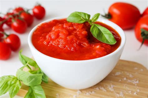 Salsa de tomate casera terminada