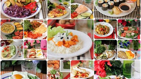 Collage de imágenes de platos de comida variada.