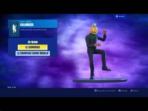 Captura de pantalla del baile Calabacea en Fortnite