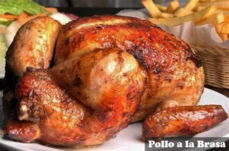 Pollo a la brasa recién hecho