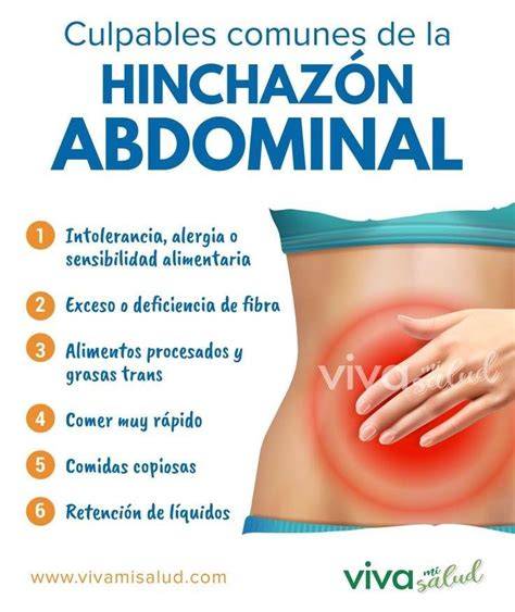 Causas comunes de la hinchazón abdominal