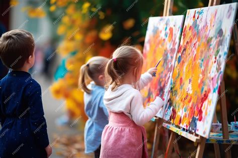 Niños participando en una actividad creativa en el aula