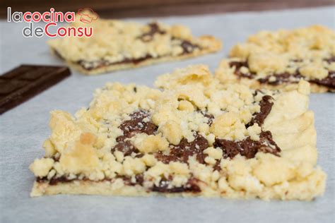 Coca de mollitas con chocolate