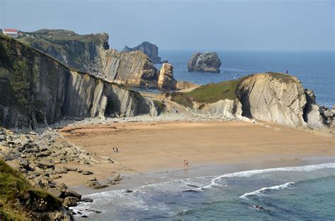 Vistas panorámicas de la costa de Cantabria