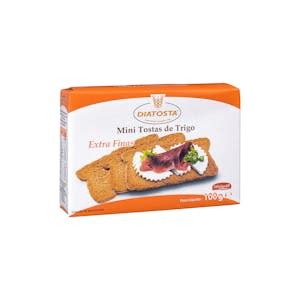 Mini tostadas de trigo Hacendado en envases individuales