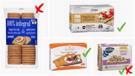 Variedad de pan tostado con sabores de Mercadona
