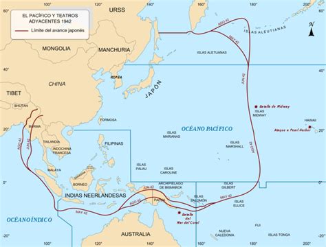 Mapa de la Batalla de Guadalcanal