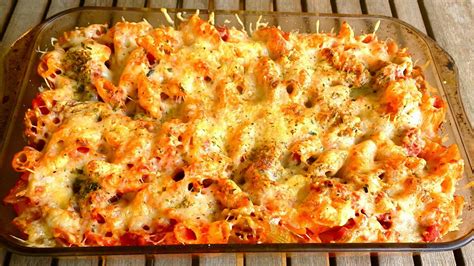 Pasta gratinada al horno
